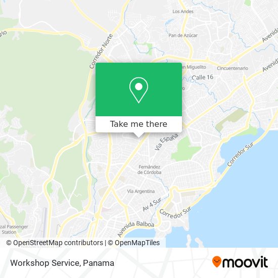 Workshop Service map