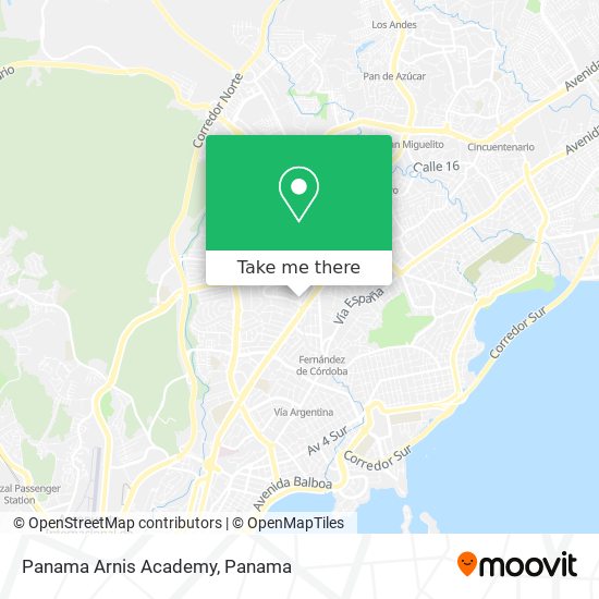 Mapa de Panama Arnis Academy