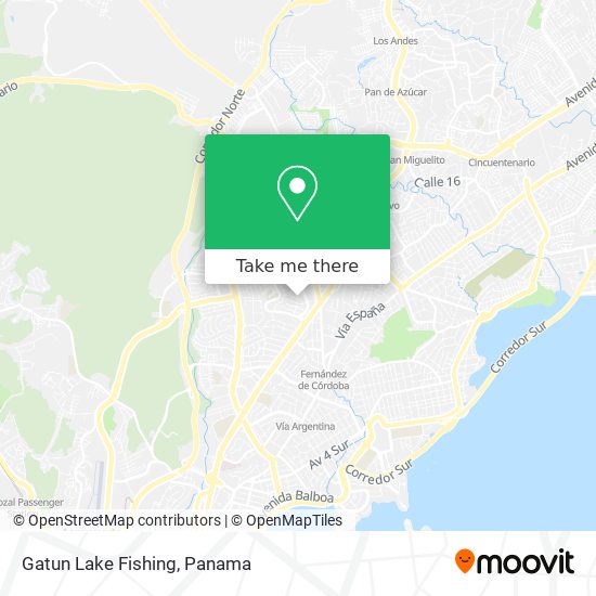 Gatun Lake Fishing map