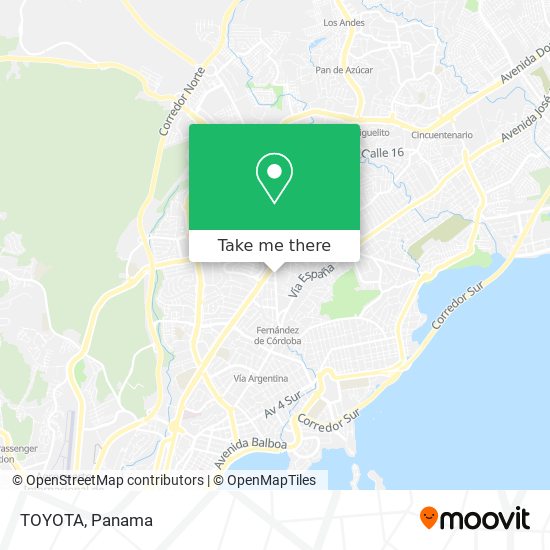 Mapa de TOYOTA