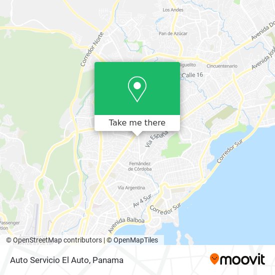 Auto Servicio El Auto map