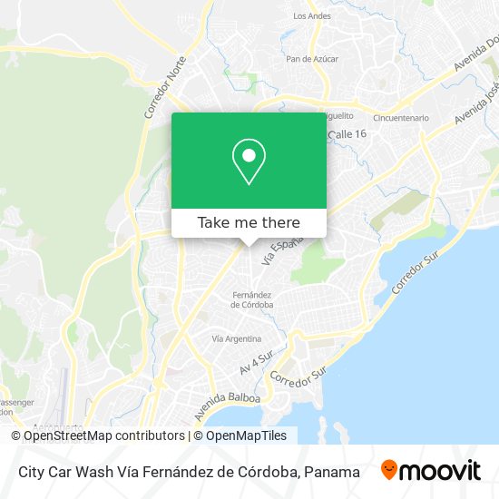 City Car Wash Vía Fernández de Córdoba map