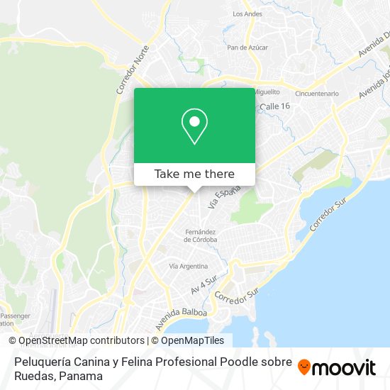 Peluquería Canina y Felina Profesional Poodle sobre Ruedas map