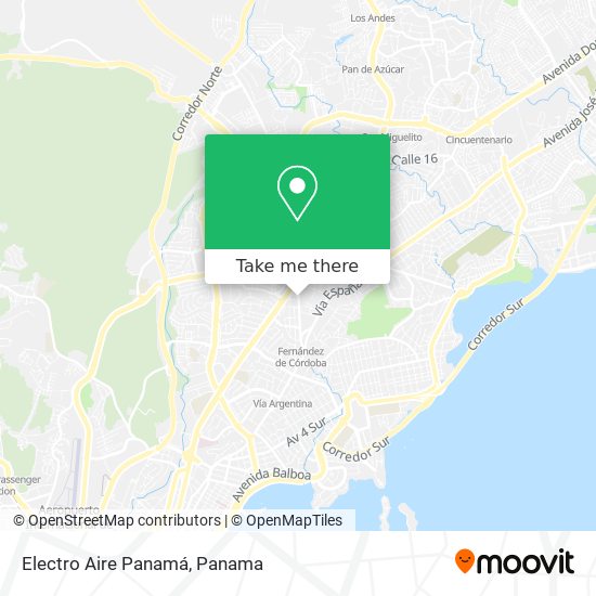 Electro Aire Panamá map
