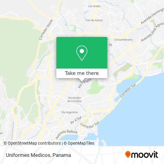 Uniformes Medicos map