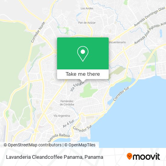 Lavanderia Cleandcoffee Panama map