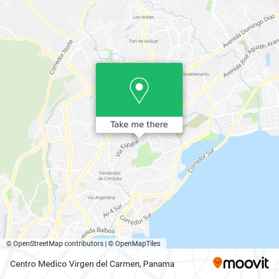 Centro Medico Virgen del Carmen map