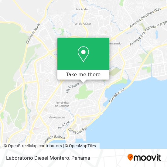 Laboratorio Diesel Montero map