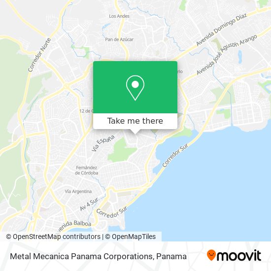 Metal Mecanica Panama Corporations map