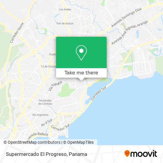 Supermercado El Progreso map