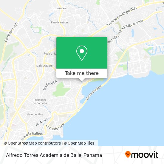 Mapa de Alfredo Torres Academia de Baile