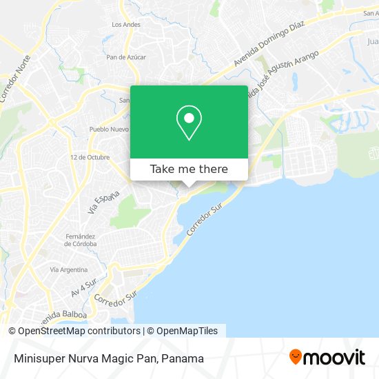 Mapa de Minisuper Nurva Magic Pan