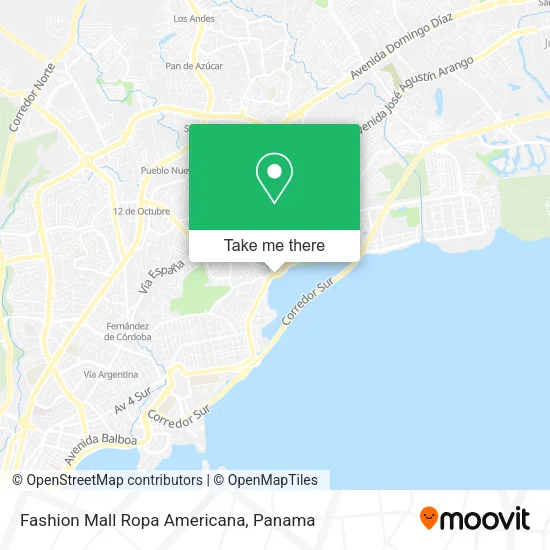 Fashion Mall Ropa Americana map