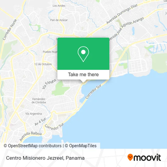 Centro Misionero Jezreel map