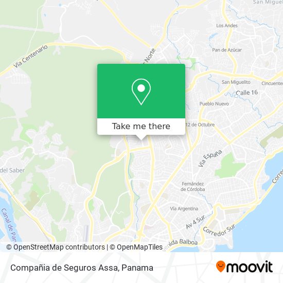 Compañia de Seguros Assa map