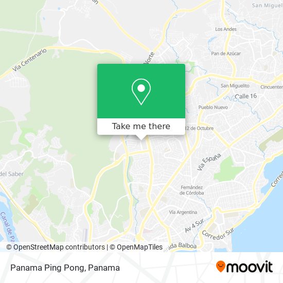 Panama Ping Pong map