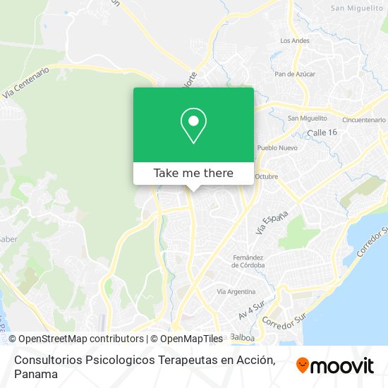 Consultorios Psicologicos Terapeutas en Acción map