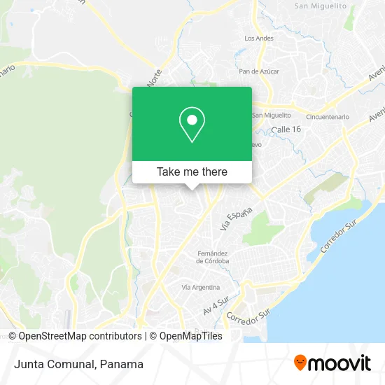 Mapa de Junta Comunal