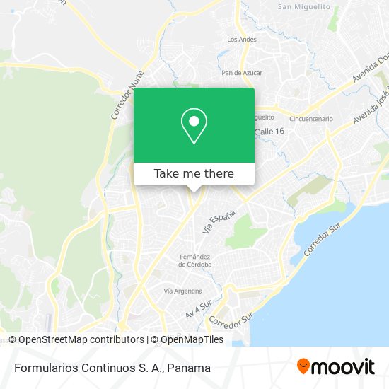 Formularios Continuos S. A. map