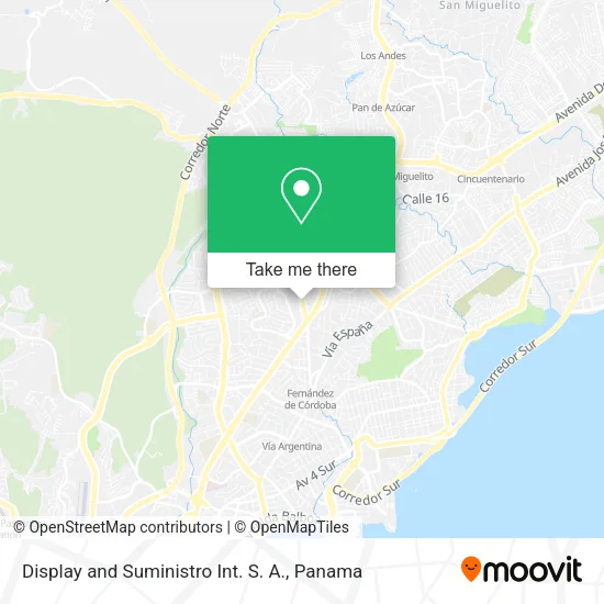 Mapa de Display and Suministro Int. S. A.