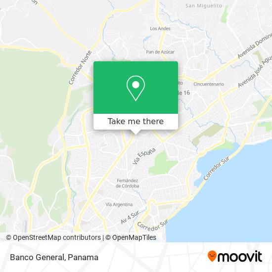 Banco General map