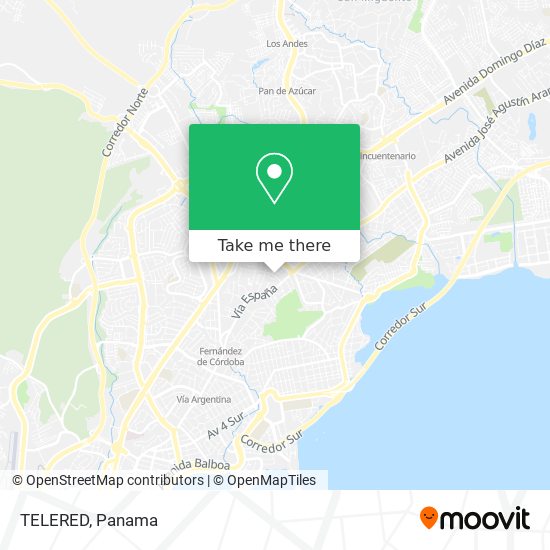 Mapa de TELERED