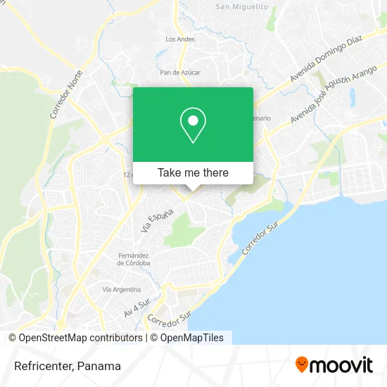 Refricenter map