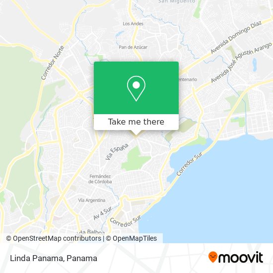 Linda Panama map