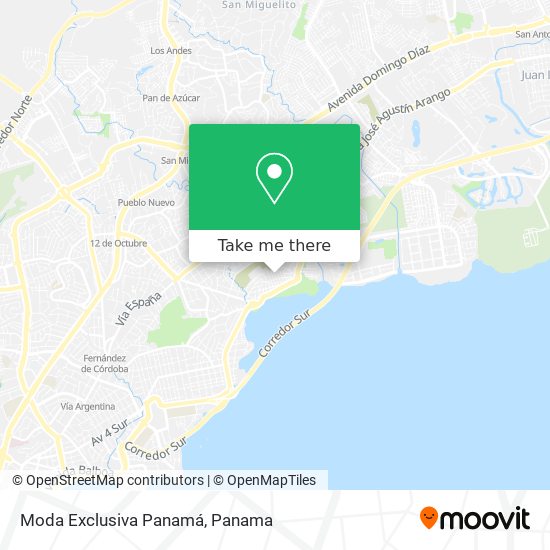 Moda Exclusiva Panamá map