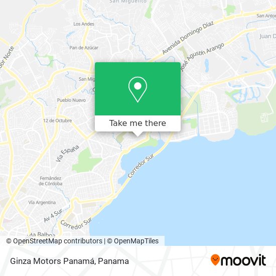 Ginza Motors Panamá map