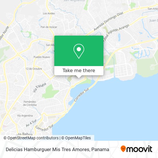 Delicias Hamburguer Mis Tres Amores map