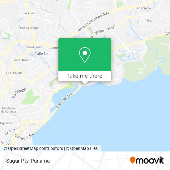 Sugar Pty map