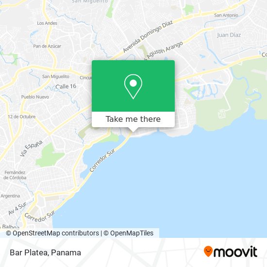 Bar Platea map