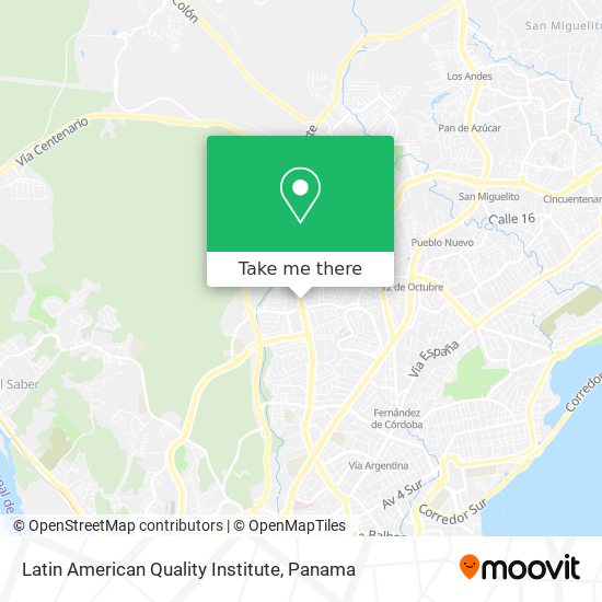 Latin American Quality Institute map