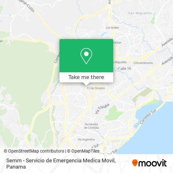 Semm - Servicio de Emergencia Medica Movil map