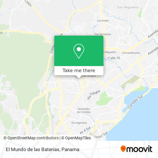 Mapa de El Mundo de las Baterias