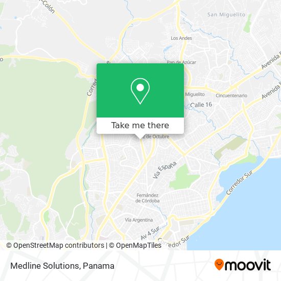 Mapa de Medline Solutions