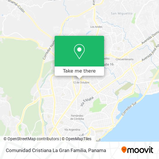 Comunidad Cristiana La Gran Familia map