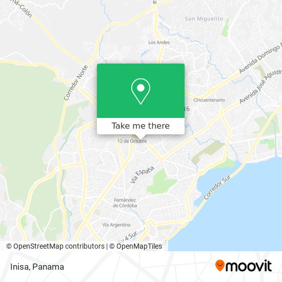 Mapa de Inisa