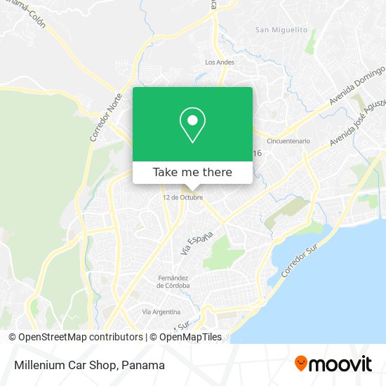 Millenium Car Shop map