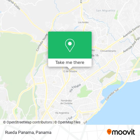 Rueda Panama map