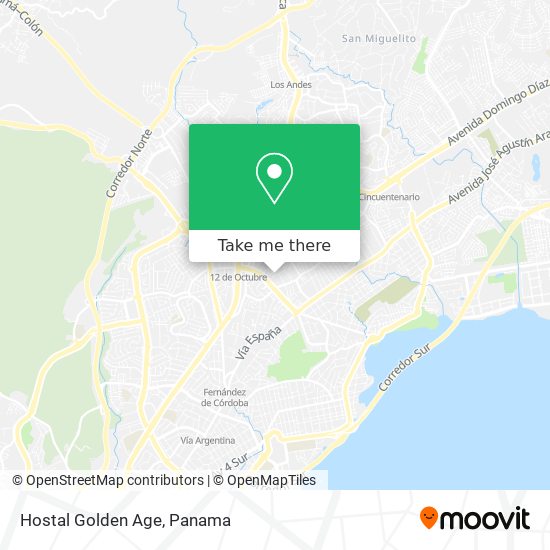 Mapa de Hostal Golden Age