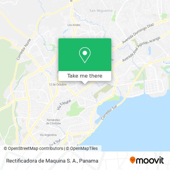 Rectificadora de Maquina S. A. map