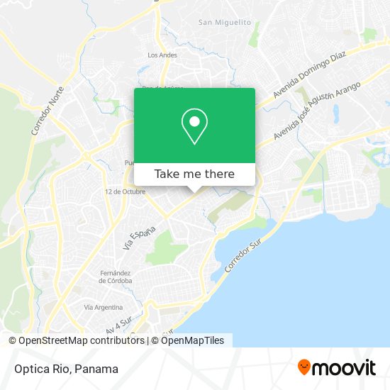 Optica Rio map