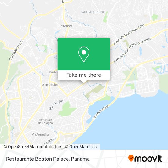 Restaurante Boston Palace map