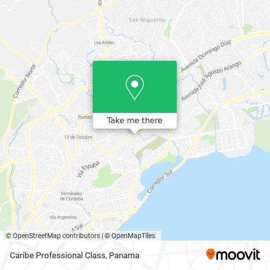 Caribe Professional Class map