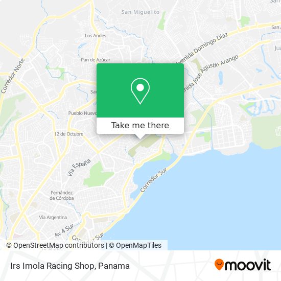 Irs Imola Racing Shop map