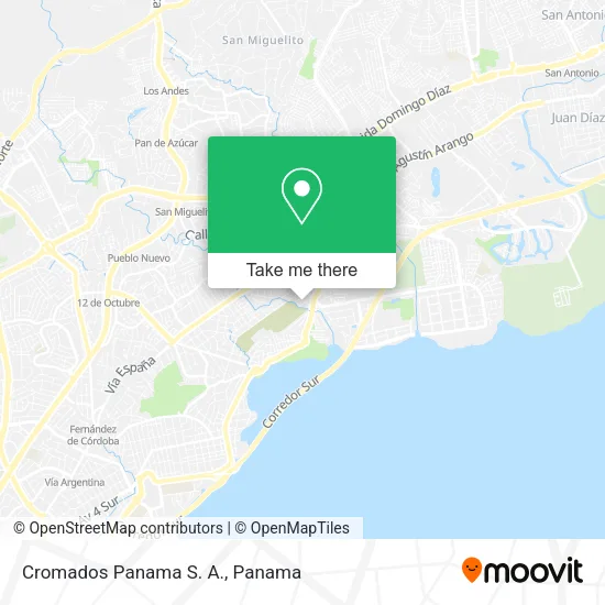 Cromados Panama S. A. map