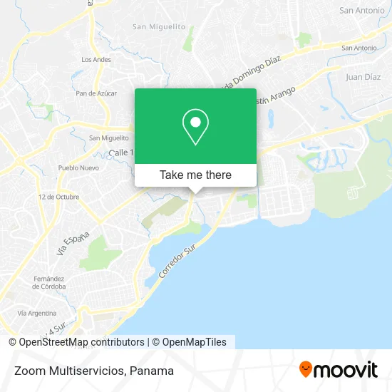 Mapa de Zoom Multiservicios