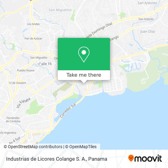 Industrias de Licores Colange S. A. map